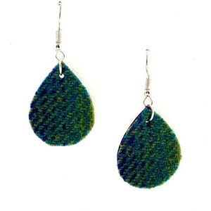 Herringbone Fabric Earrings