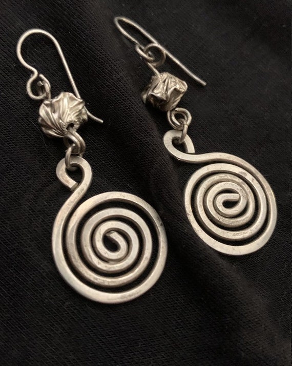 Sacred Spiral Drop Earrings