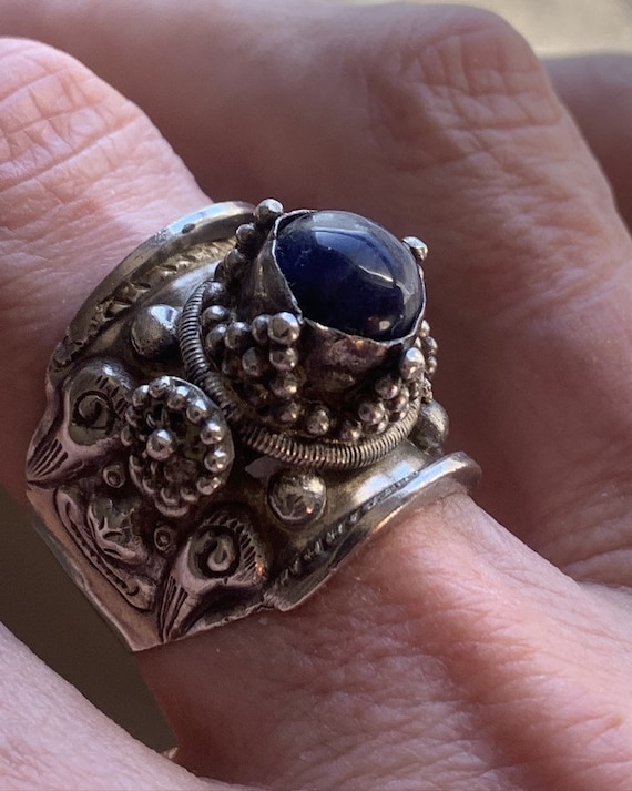 Poet’s Stone RARE! Antique Tibetan Ring