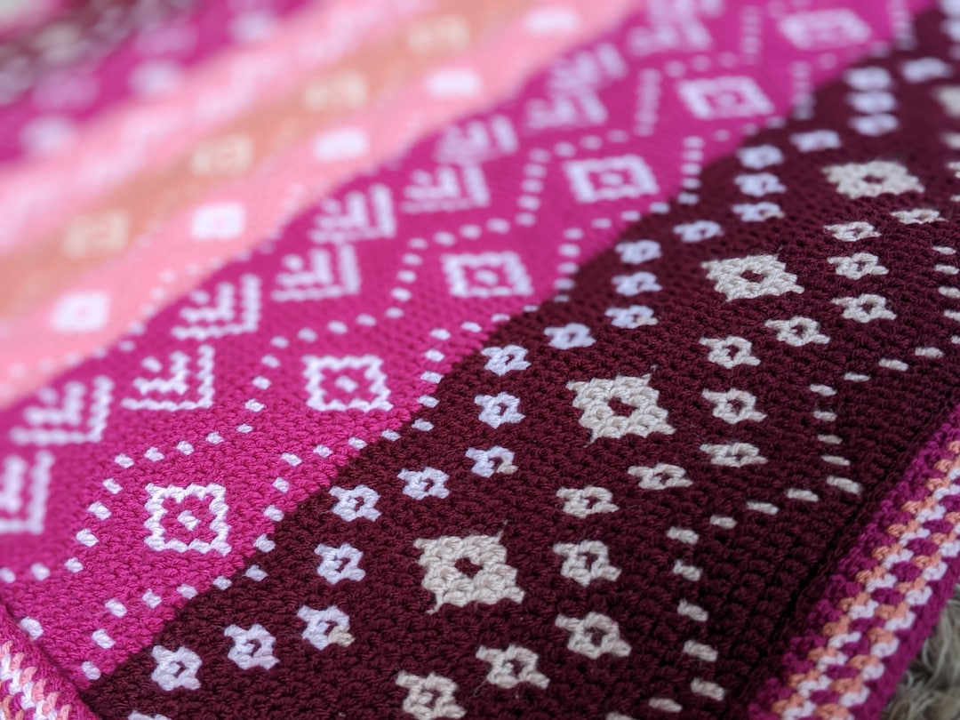 Starlet Overlay Mosaic Crochet PATTERN ONLY for Cushion Cover or Baby ...