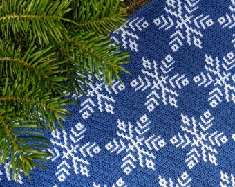 Snowflake Mosaic Crochet Pattern: Afghan, Scarf, Cushion (PDF Pattern)