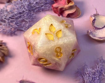 Chonky D20 40mm – Handmade Resin Dice for Epic Rolls!