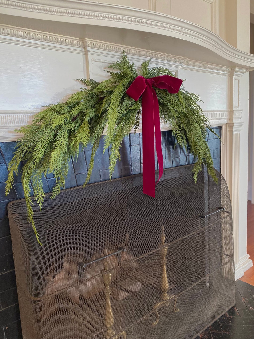 Cedar Swag, Christmas Swag, Mantle Swag, Swag Decor, Winter Decor ...