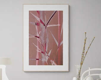 Pink Printable Wall Art, Floral Wall Art Printable, Printable Wall Art Download, Abstract Art