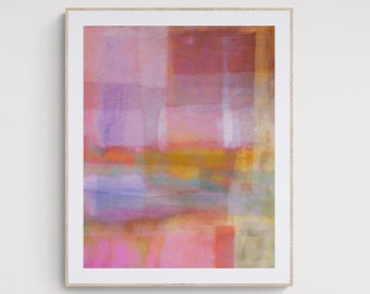 Pink Abstract Wall Art Print, Gallery Wall Art Printable, Printable Wall Art Download, Abstract Art