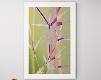 Floral Wall Art Printable, Boho Indigo Decor (Digital Download)