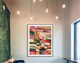 Colorful Abstract Wall Art Print, Modern Home Decor (Digital Download)