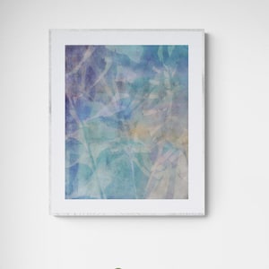 Blue and Purple Abstract Wall Art Print, Gallery Wall Art Printable, Printable Wall Art Download, Abstract Art image 1