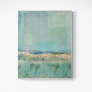 Abstract Landscape Art Print, Pastel Wall Art, Farmhouse Wall Decor, Boho Wall Art