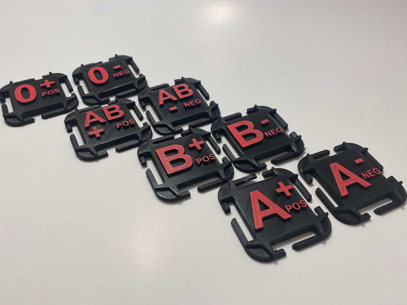 Molle Attachable Blood Type Tags Etsy UK