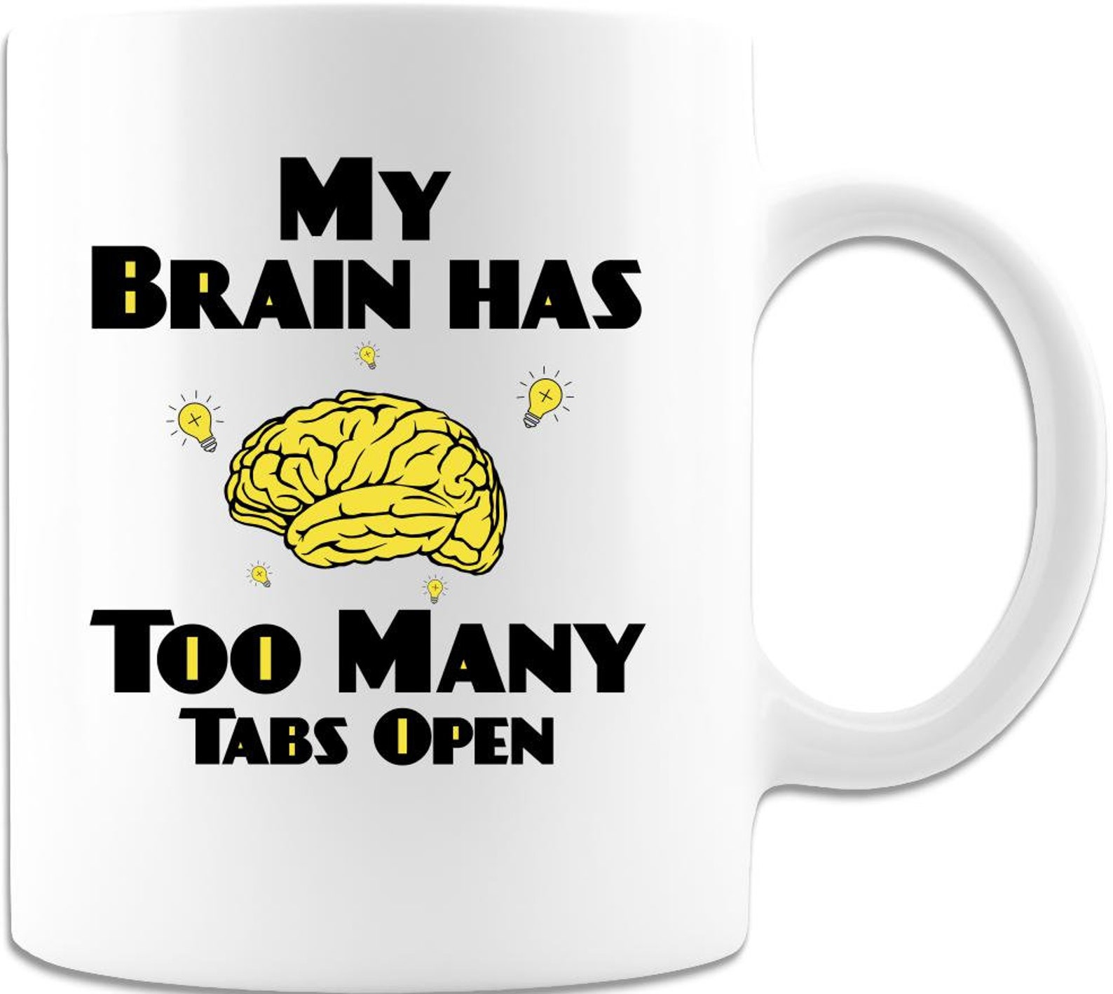FUNNY BRAIN MUG Novelty Coffee Cups Funny Novelty Gifts Etsy UK