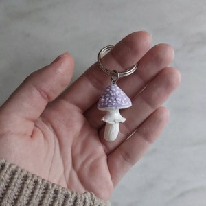 Pastel Mushroom Keychain | Fairy Forest Jewelry