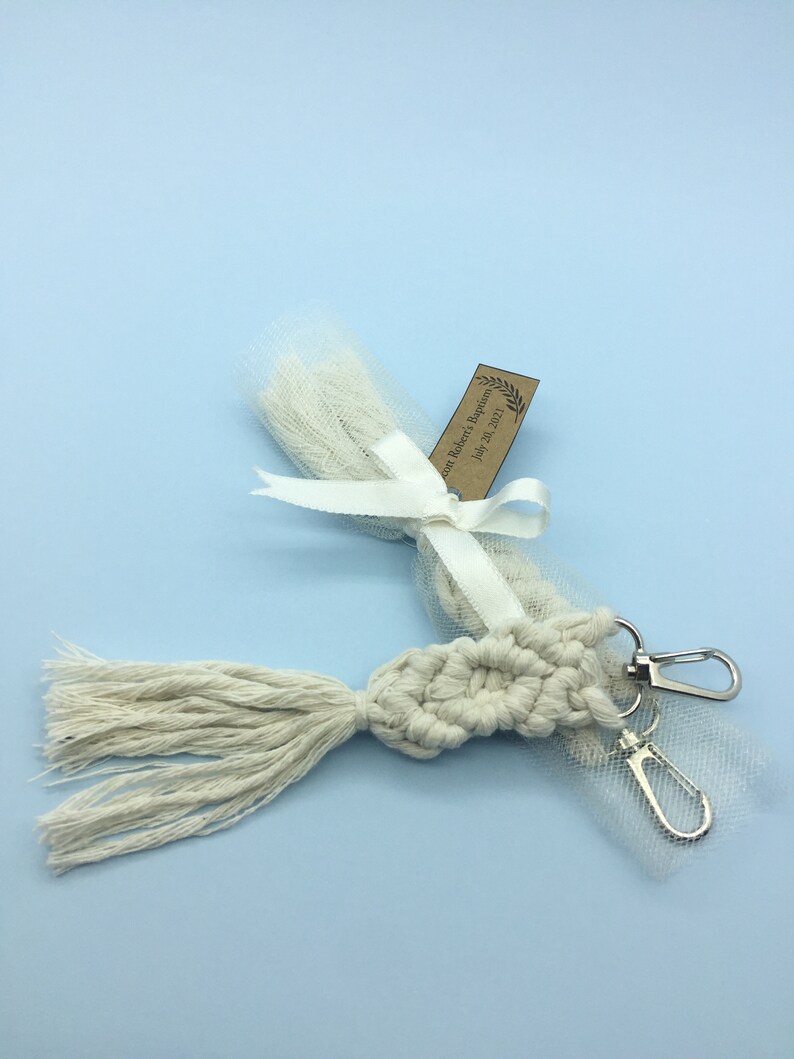 Personalized Cheap Boho Macrame Keychains Wedding Favors Bulk Etsy