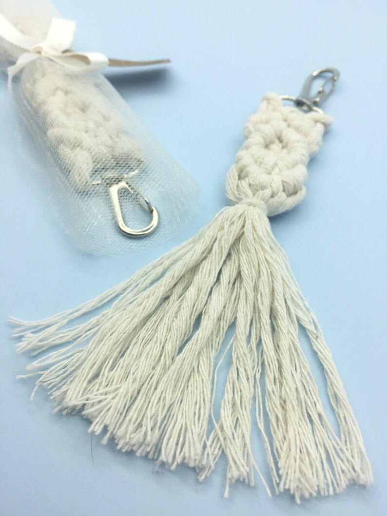 Personalized Cheap Boho Macrame Keychains Wedding Favors Bulk Etsy