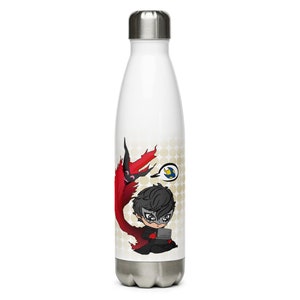 Persona 5 Royal - &quot;Joker&#39;s Handheld Chill Time&quot; Stainless Steel Water Bottle