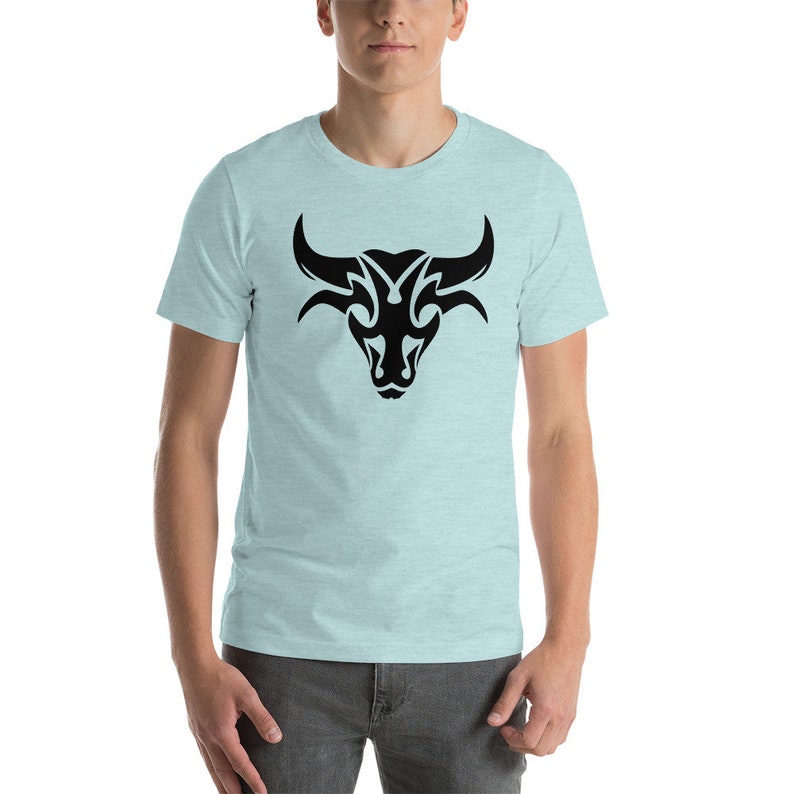 Bull Art Short-Sleeve Unisex T-Shirt, Casual Unisex T-Shirt, Gift for Men & Women, Beautiful T-Shirt image 5