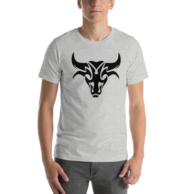 Bull Art Short-Sleeve Unisex T-Shirt, Casual Unisex T-Shirt, Gift for Men & Women, Beautiful T-Shirt image 1