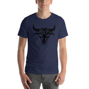 Bull Art Short-Sleeve Unisex T-Shirt, Casual Unisex T-Shirt, Gift for Men & Women, Beautiful T-Shirt image 2