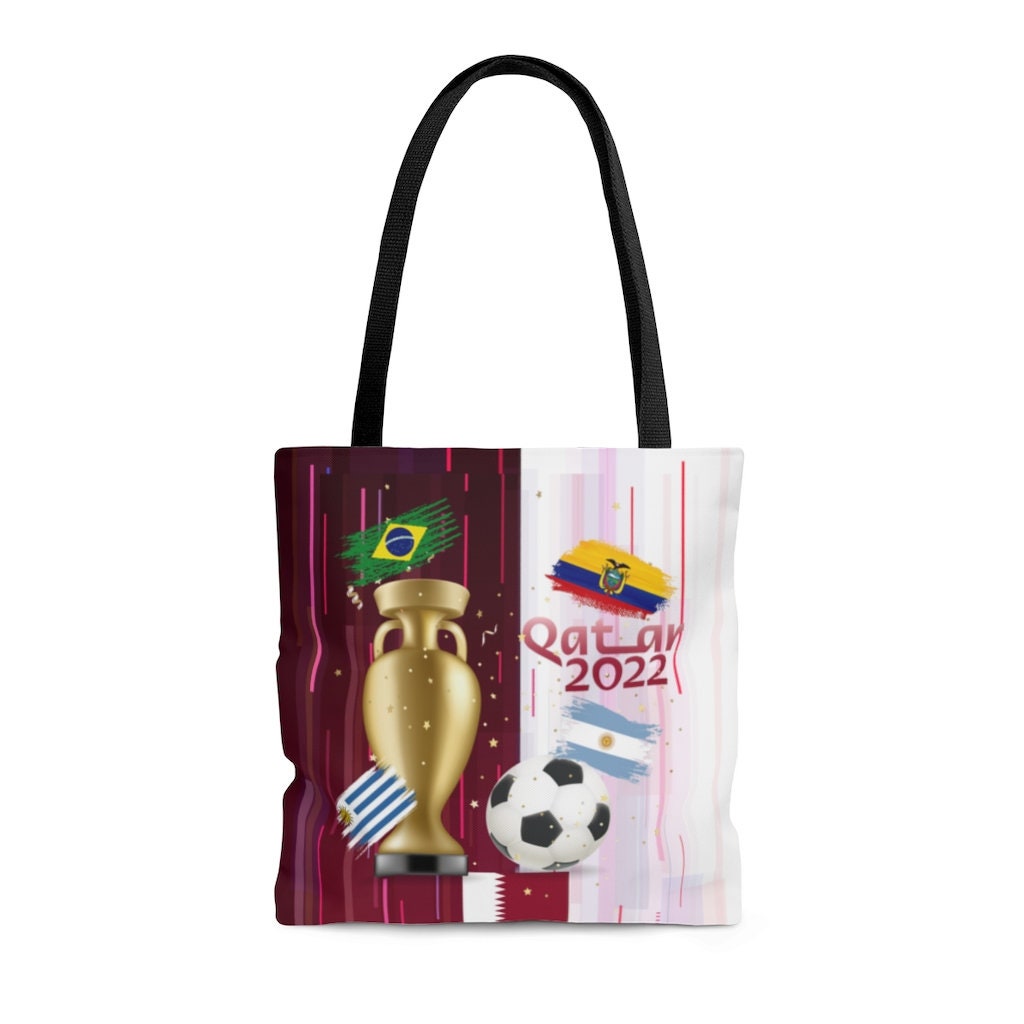 WorldCup Qatar 2022 Suramerica Tote Bag, Tote Bag, Shopping Bag, Handbag, , Unisex Bag, Light Weight, Resusable Foldable Bag, High Quality