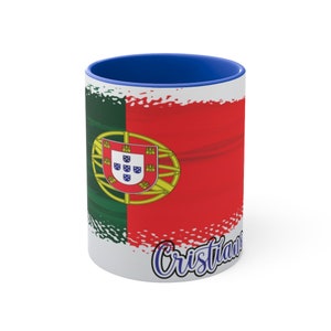 Cristiano Ronaldo 11oz Accent Mug, Cristiano&#39;s Mug, Gift for Men and Women