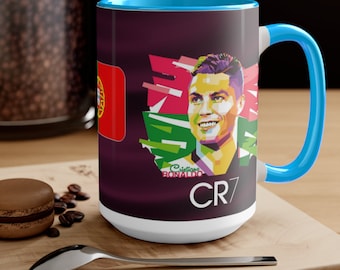 CR7Qatar 2022- Two-Tone Coffee Mugs 15oz