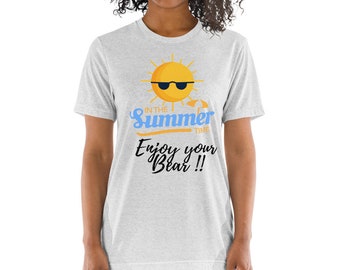 EnjoyYourBear sleeve t-shirt, Casual T-shirt, Unisex T-Shirt , T-Shirt For Man & Woman, Funny Tee, Fan Gift, Summer T-Shirt