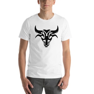 Bull Art Short-Sleeve Unisex T-Shirt, Casual Unisex T-Shirt, Gift for Men & Women, Beautiful T-Shirt image 7