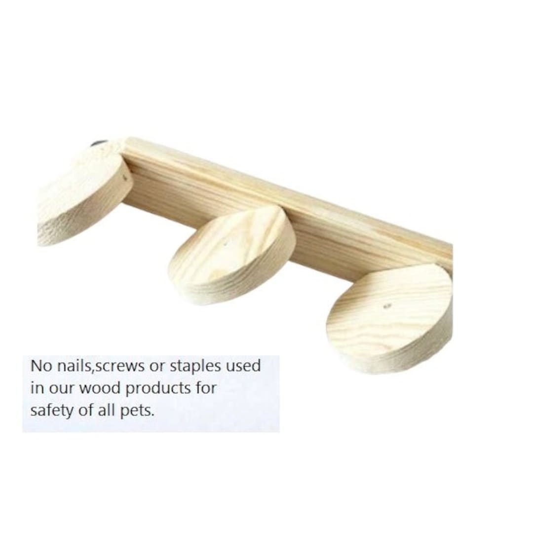 Kiln Dried Pine Wood Stepping Ladder for Chinchillas, Degu, Rats, Mice