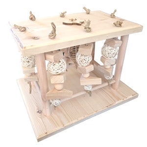 Large Activity Table Boredom Breaker -Rabbits, ,Guinea pigs, Degu&#39;s small animals