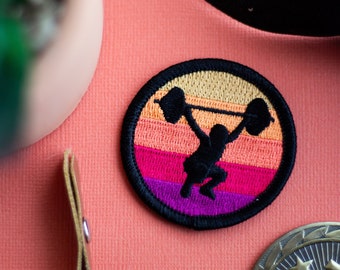 Weightlifting / powerlifting iron-on patch