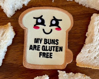 Gluten-free toast iron-on patch