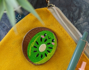Kawaii kiwi iron on patch