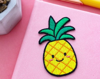 Pineapple kawaii iron-on patch