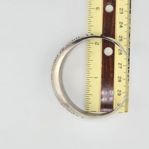 Vintage Taxco Mexico Cuff Bracelet with unique modernist design in Sterling Silver