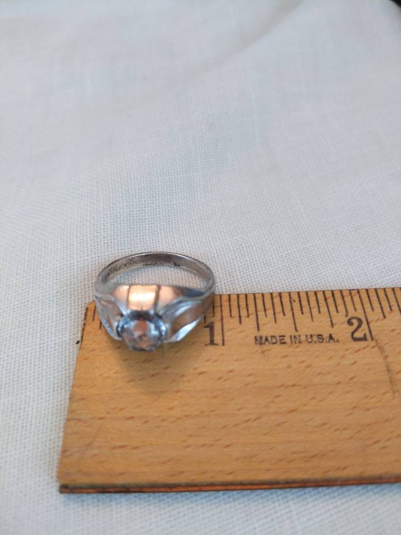 Rare Vintage Osbee Sterling and Quartz Men's Ring Etsy