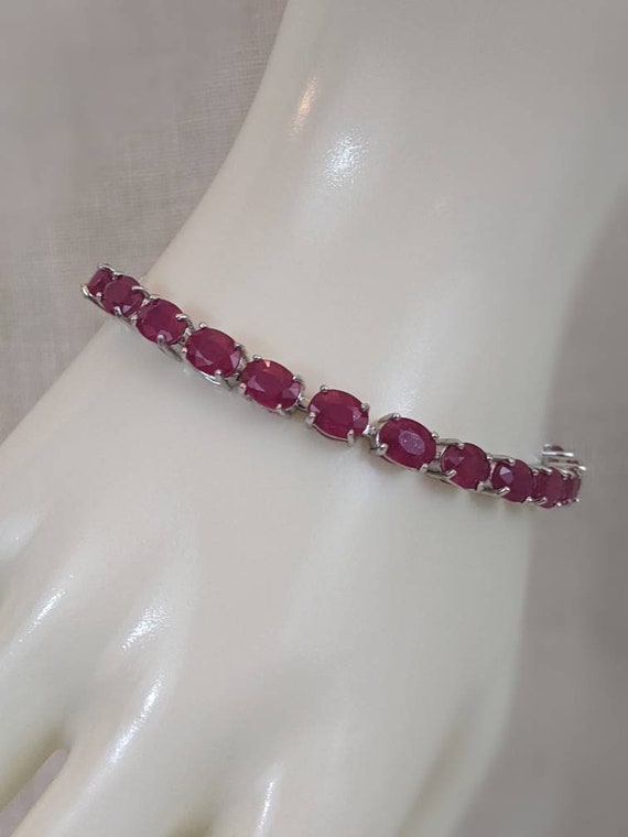 Genuine Mahaleo Ruby Tennis Bracelet