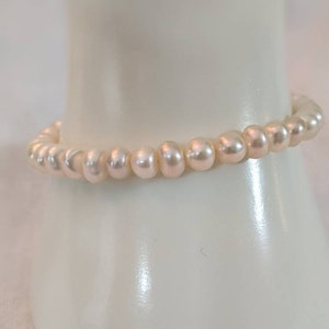 7 mm cultured genuine pearl bracelet, 7 in.
