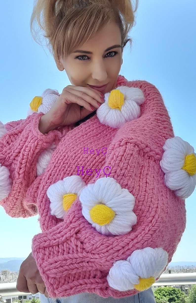 Daisy Knit Longline Cardigan main image 0