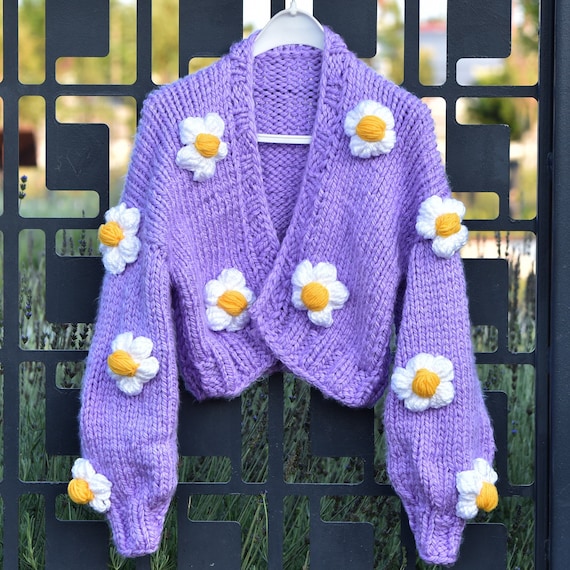 トップス DAIRIKU flower pattern knitting Cardigan Flower Pattern Hand Knitting Cardigan (21SS K-4) | DAIRIKU