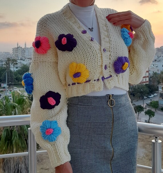 Cream top colored cardigan