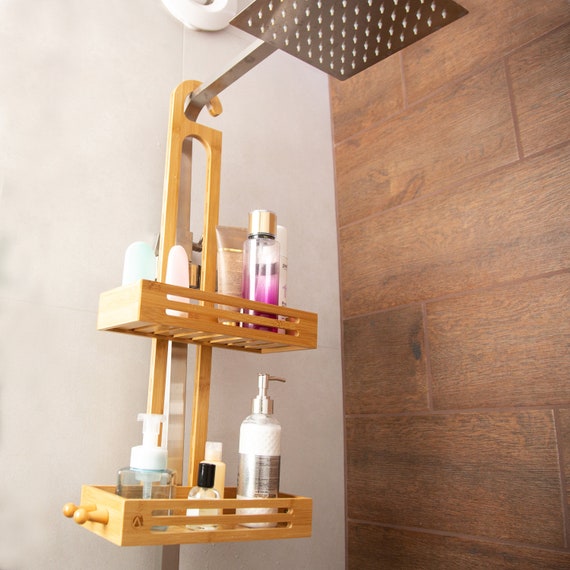 2-Tier Hanging Shower Caddy, Rustproof White - All Products