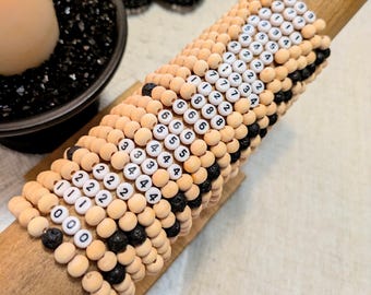 Custom Angel Number Bracelet: Numerology, Affirmation Jewelry
