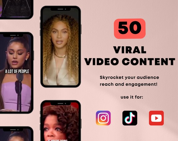 50 Women Viral Instagram Reels Tiktok Videos Youtube Shorts - Etsy Canada