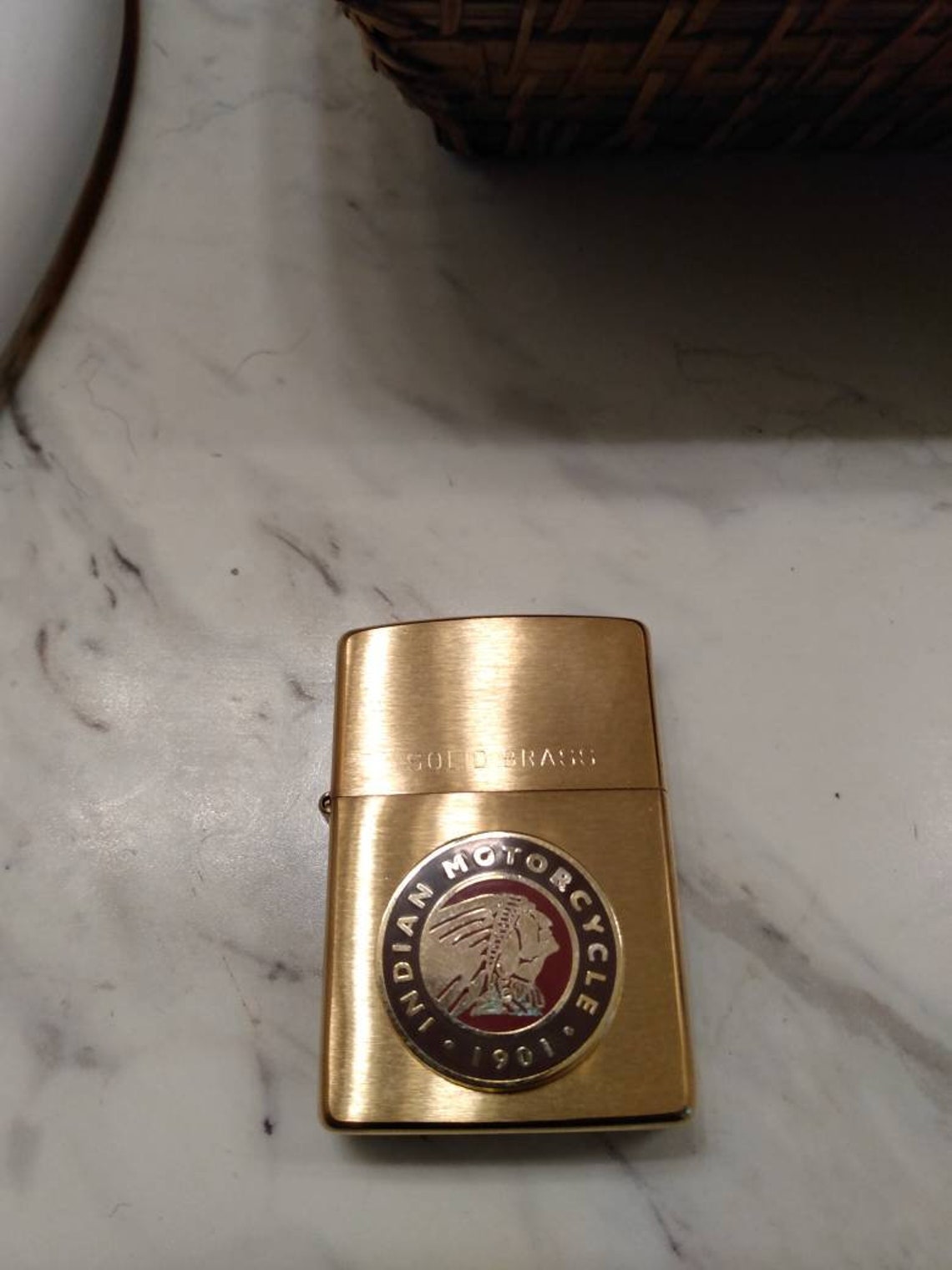 Indian Motorcycles Zippo lighter 1901 solid brass Etsy