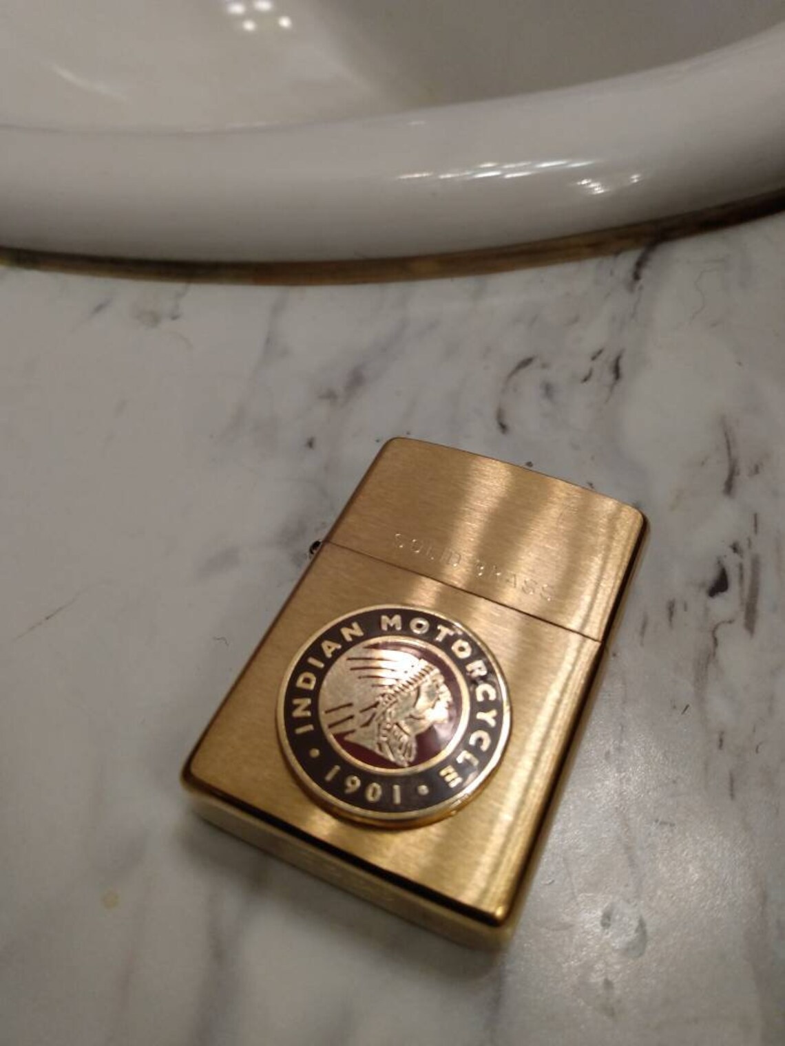Indian Motorcycles Zippo lighter 1901 solid brass Etsy