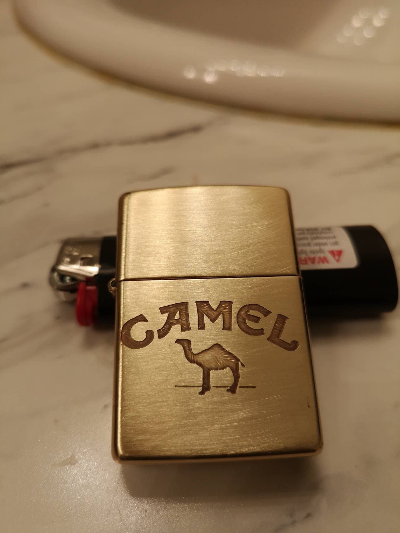 Camel Zippo lighter solid brass Etsy