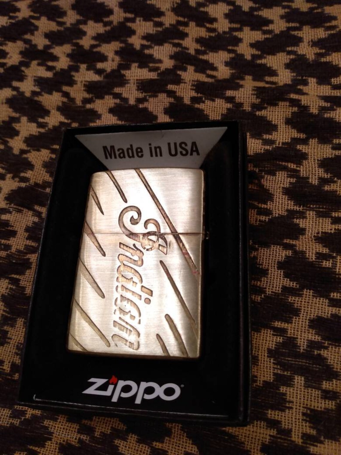 CUSTOM Indian Motorcycles Zippo lighter solid brass double Etsy