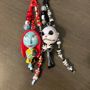 Jack and Sally keychains