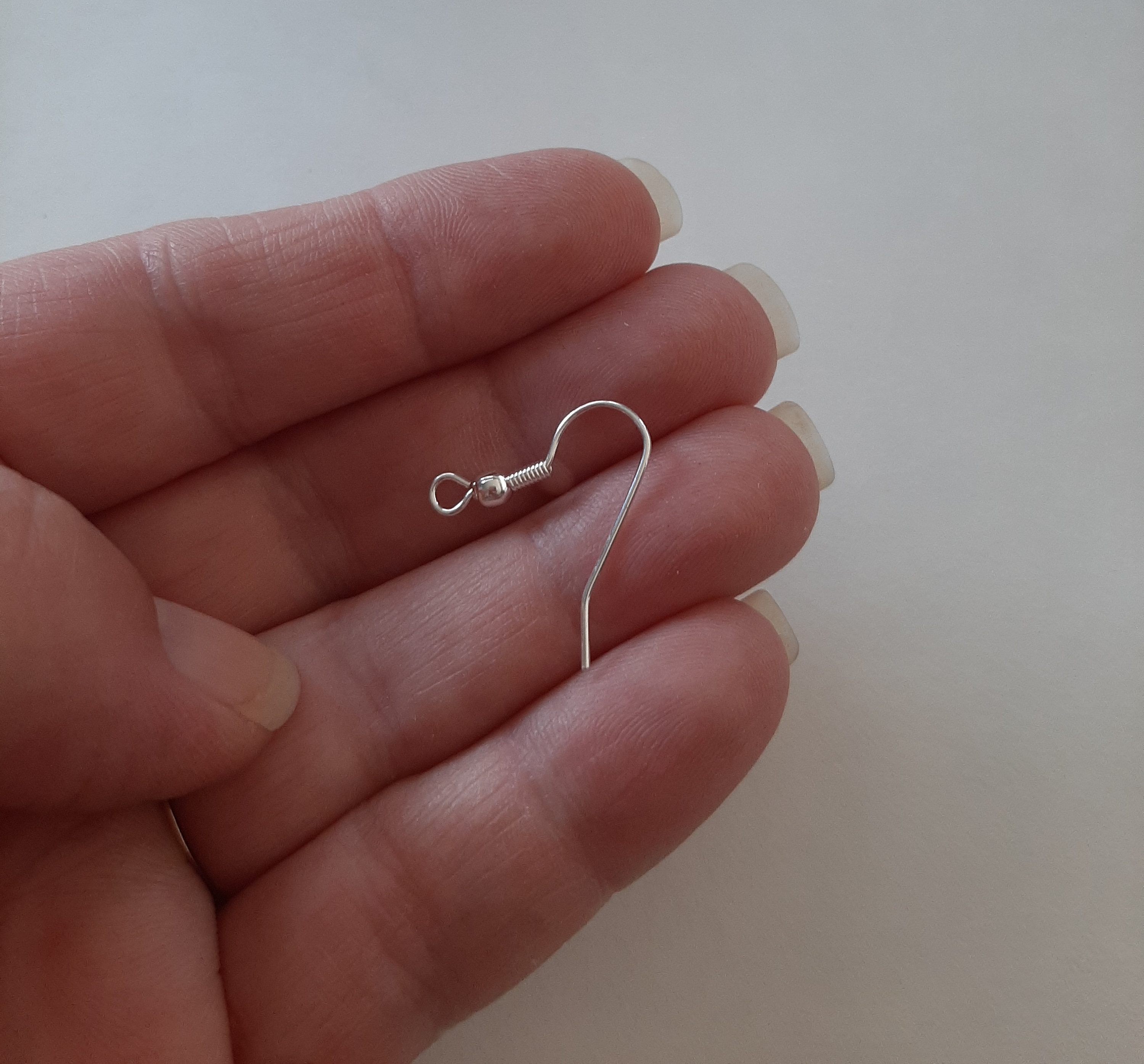 Silver Plated Fish Hook Earring Wires 8 Pairs Jewelry Etsy