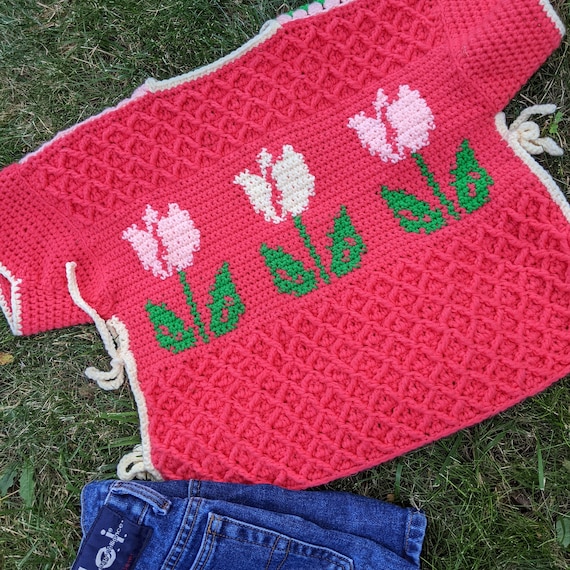 Crochet Top Pattern: Tulip Top, Crochet Crop Top Pattern, Crochet